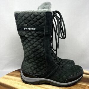 Patagonia Women's Quilted Black Winter Boots